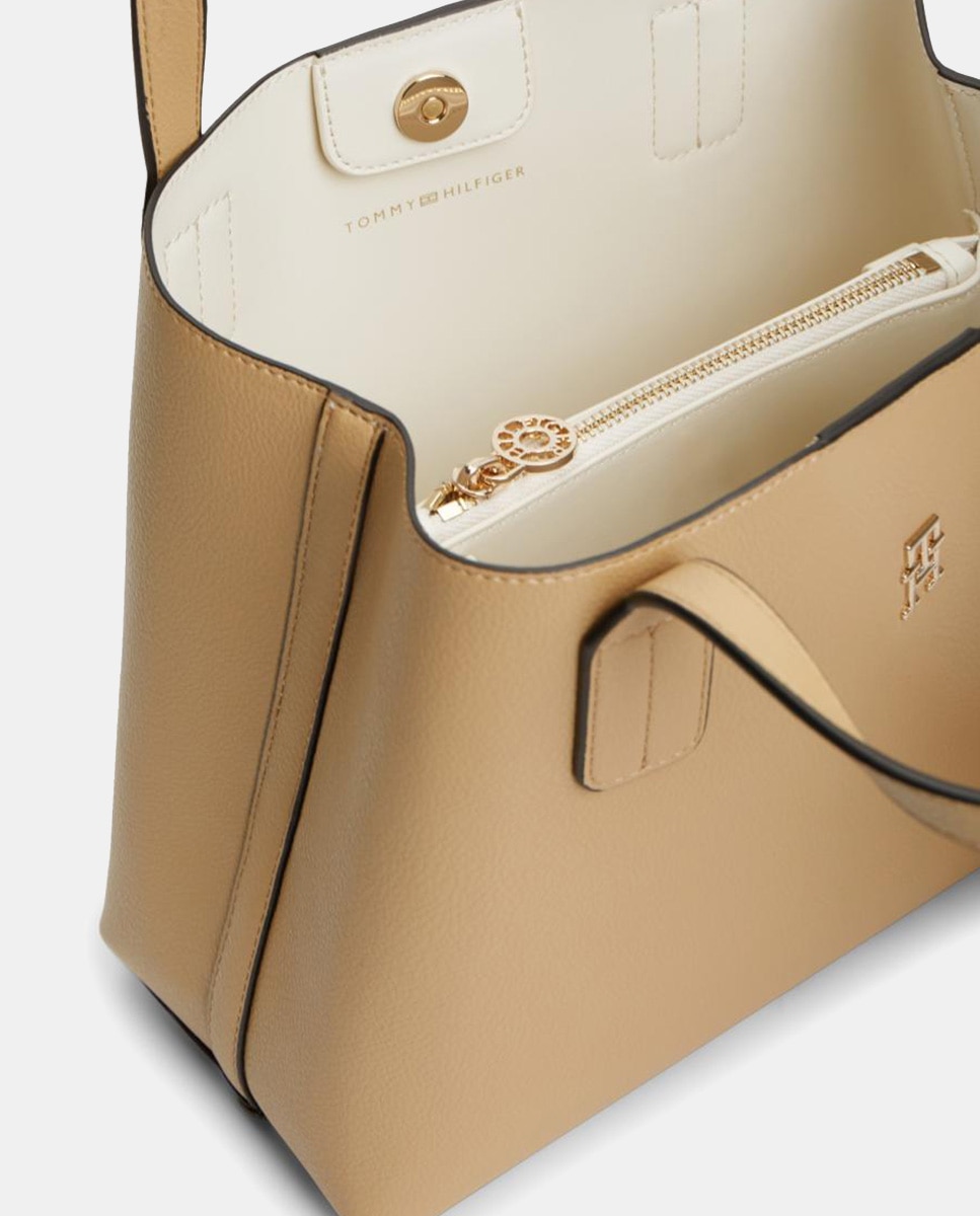 Mala Estilo Mini Satchel Bege-3