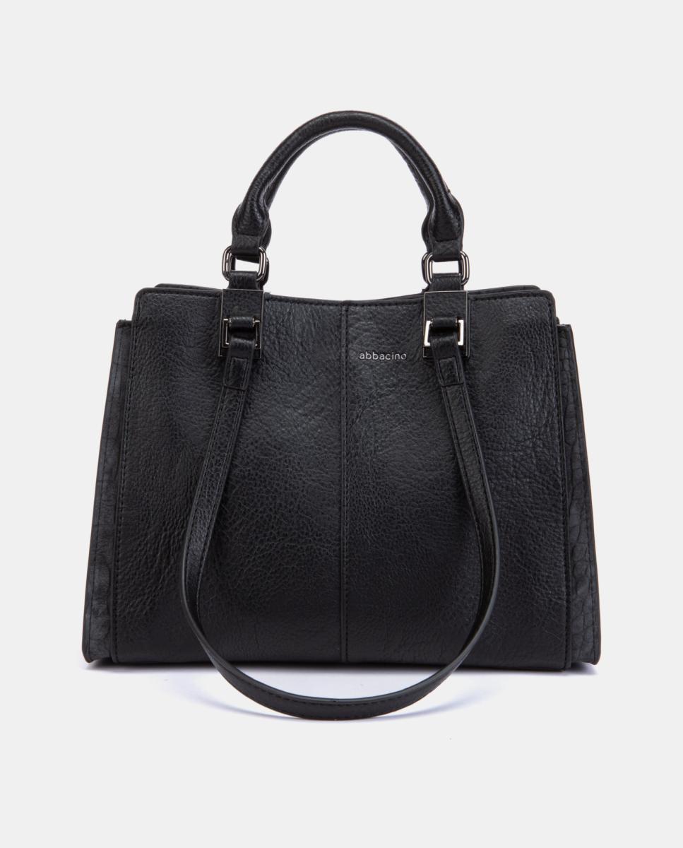 Imagen 0 de Bolso de mano de materiales reciclados Negro