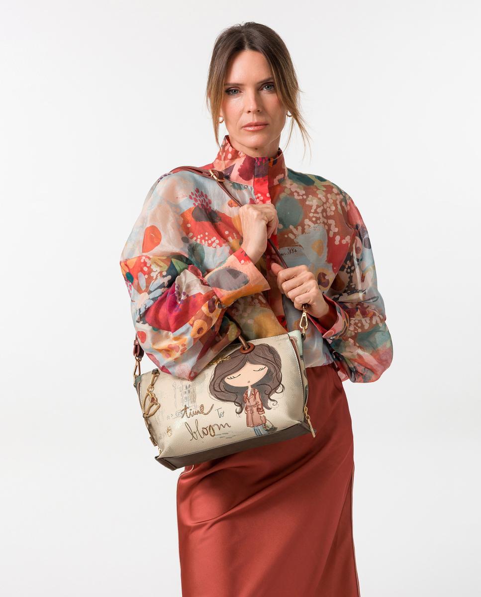 Mala de Alça Curta e Alça de Tiracolo Tulip Multicolor-6
