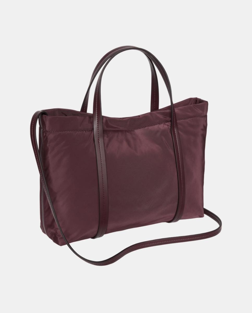 Mala Tipo Tote de Nylon Grená-2