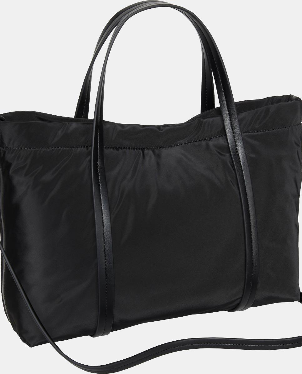 Mala Tipo Tote de Nylon Preto-2