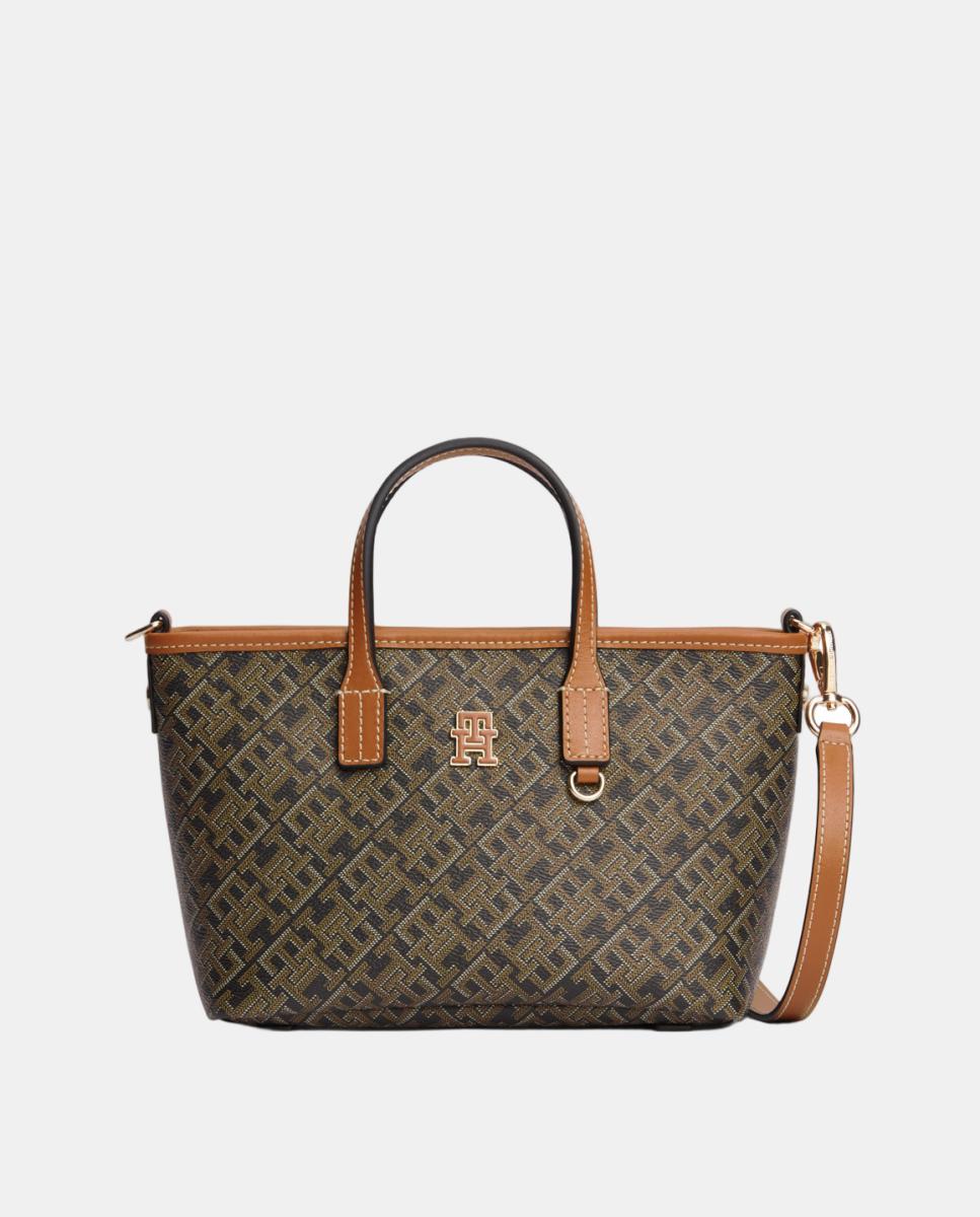 Imagem 0 de Mala Tipo tote Mini com Estampado de Monograma