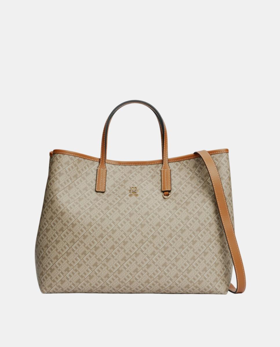 Imagem 0 de Mala Estilo Satchel com Estampado de Monograma