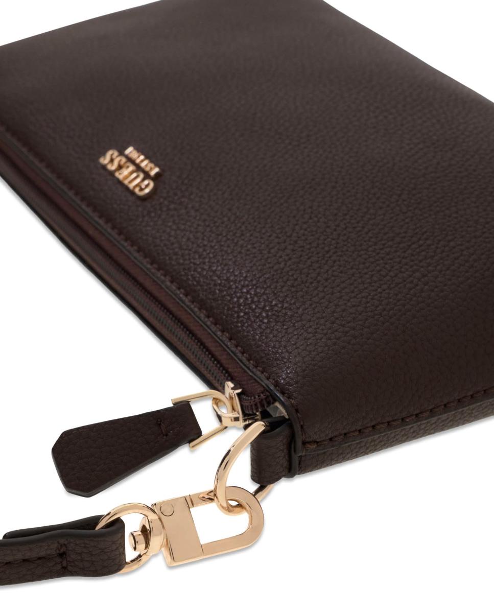 Bolso tote con neceser extraíble y doble asa - Guess - Marrón oscuro Marrón oscuro-6