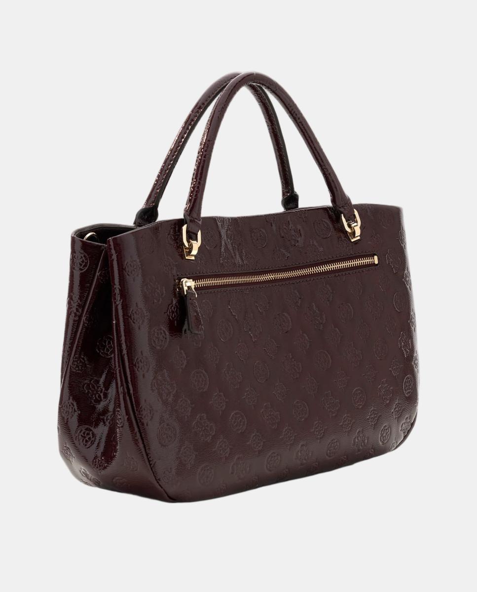 Mala Tipo Tote com Alça Dupla e Nécessaire Amovível Grená-4
