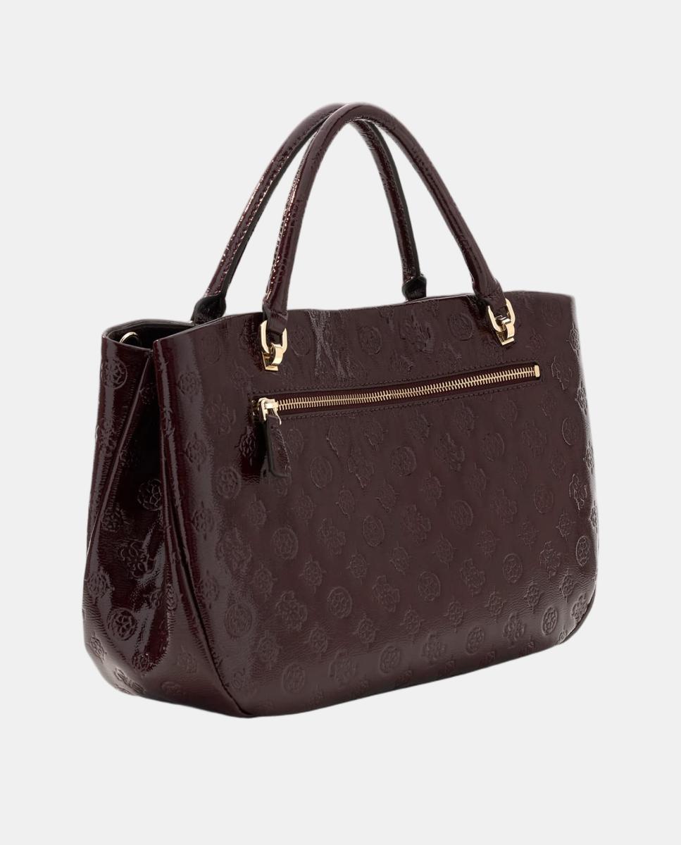 Mala Tipo Tote com Alça Dupla e Nécessaire Amovível Grená-5