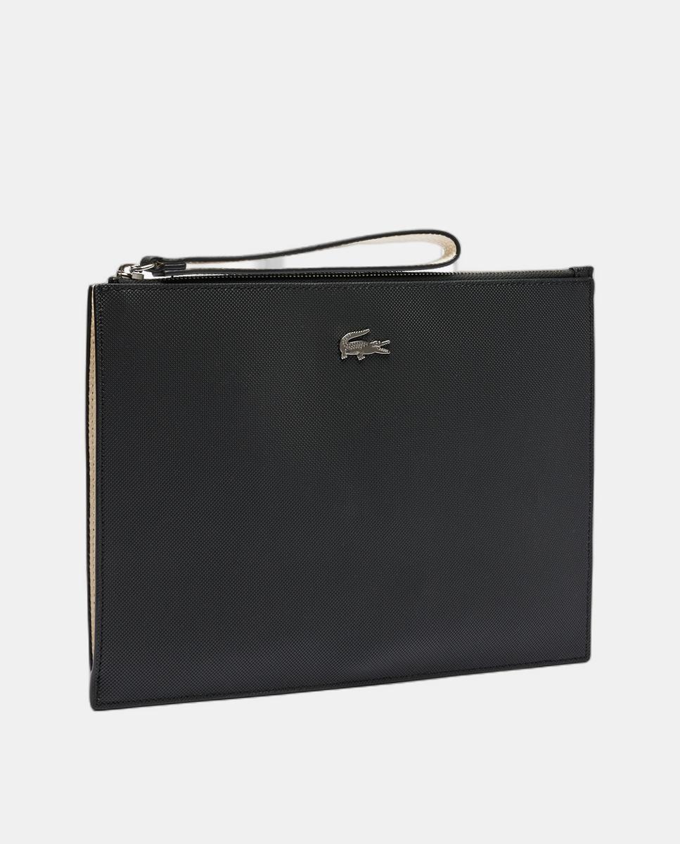 Cartera de mano en con cremallera - Lacoste - Negro Negro-3