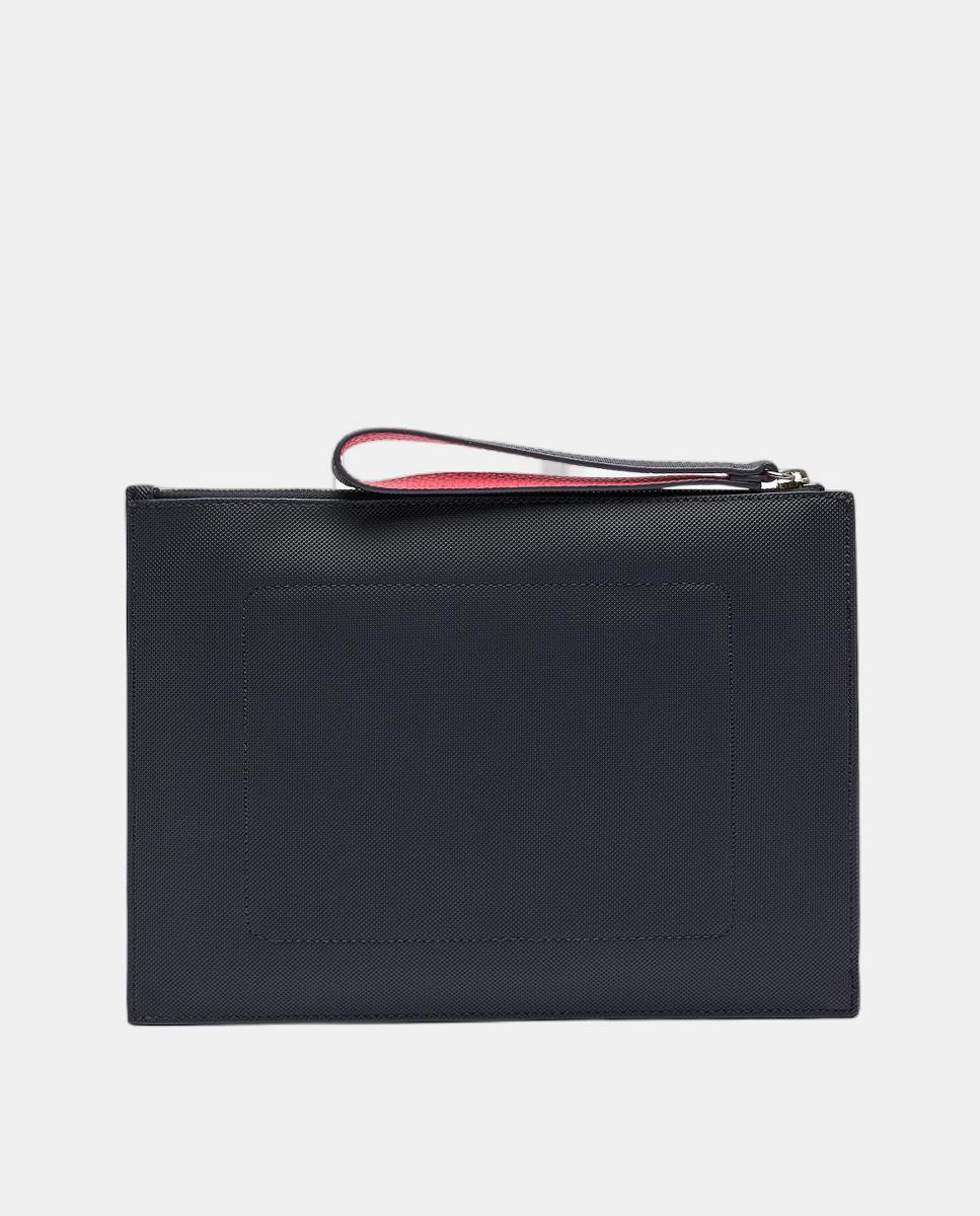 Carteira de Mão com Fecho de Correr - Preto Azul-marinho-2
