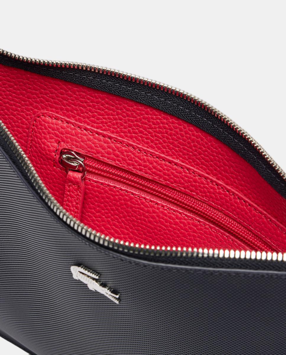 Carteira de Mão com Fecho de Correr - Preto Azul-marinho-4