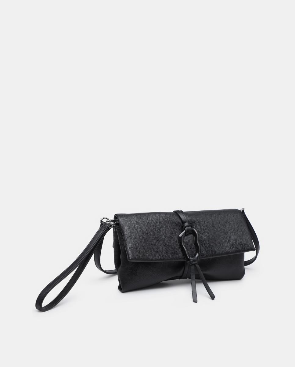 Bolso de mano con detalle frontal - Pepe Moll - Negro Negro-2