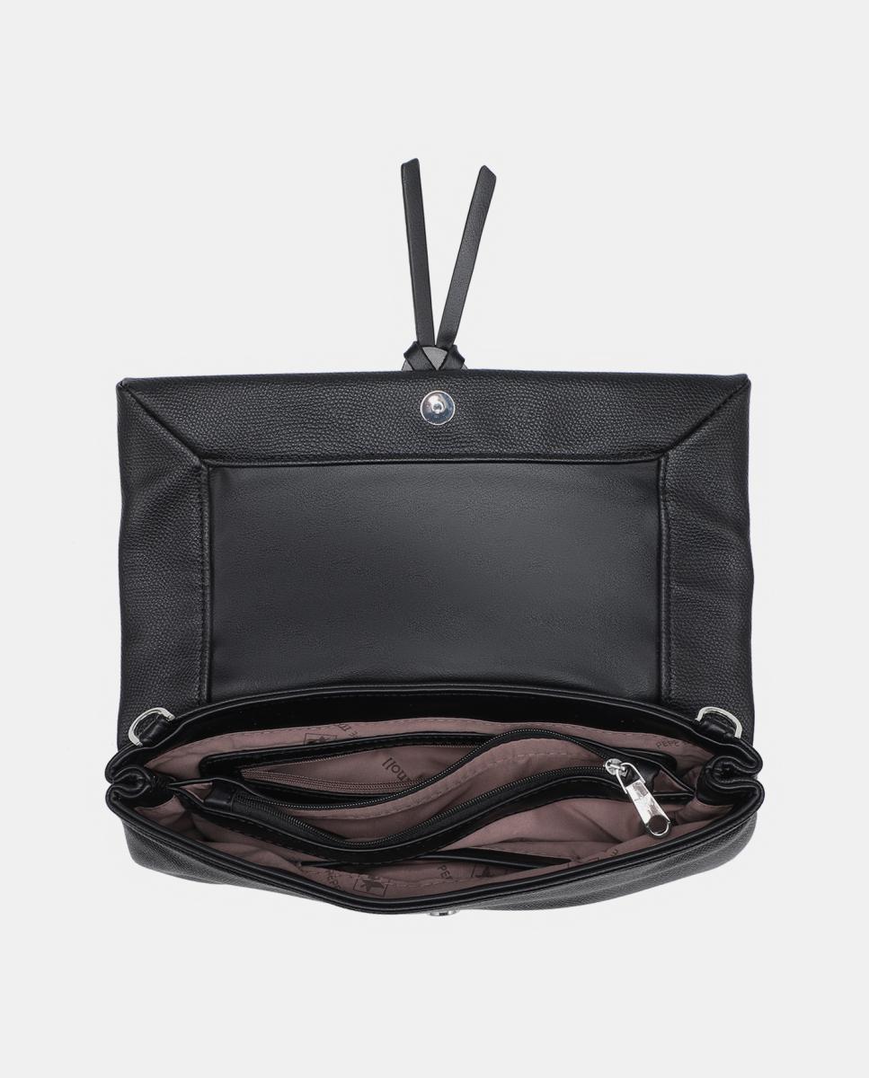 Bolso de mano con detalle frontal - Pepe Moll - Negro Negro-4