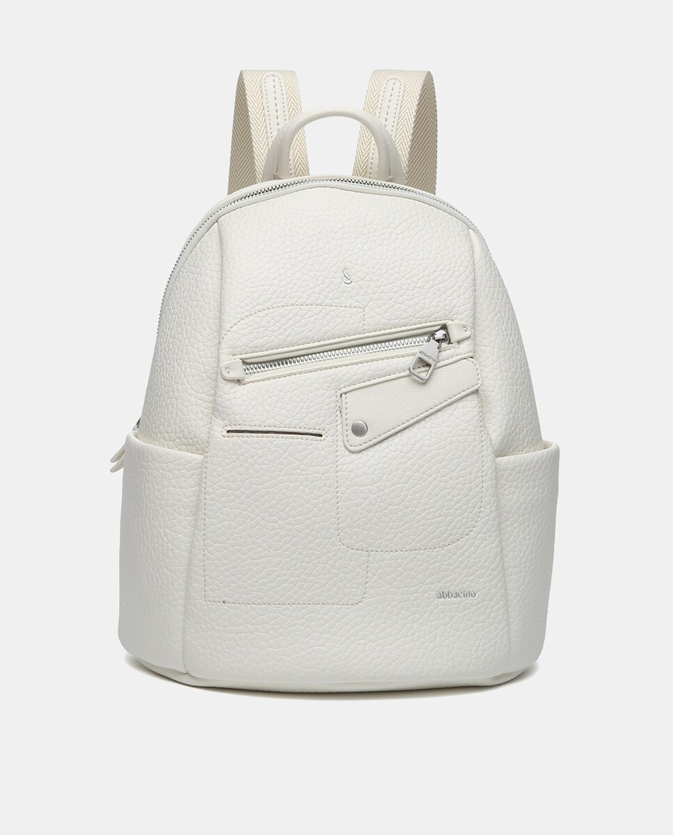 Mochila Oceans Diary em Materiais Reciclados - Bege Bege-1