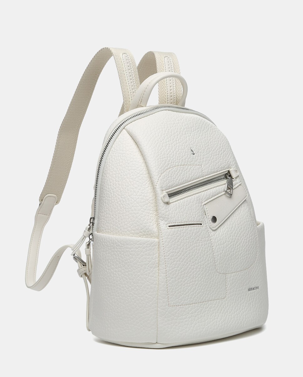 Mochila Oceans Diary em Materiais Reciclados - Bege Bege-2