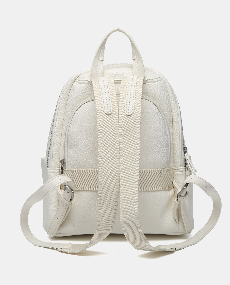 Mochila Oceans Diary em Materiais Reciclados - Bege Bege-3