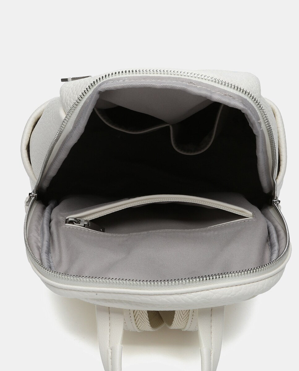 Mochila Oceans Diary em Materiais Reciclados - Bege Bege-5