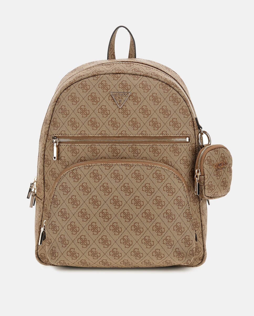 Mochila de Logótipo 4G com Alças Ajustáveis Bege-1