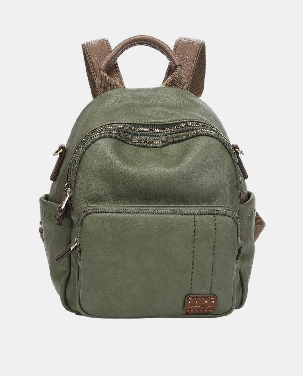 Mochila Freedom en materiales reciclados - Abbacino - Camel Verde-1