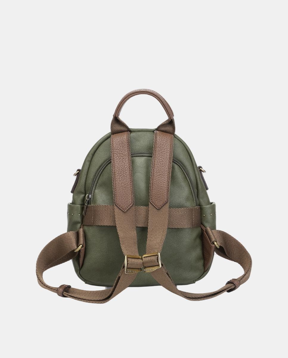 Mochila Freedom en materiales reciclados - Abbacino - Camel Verde-3