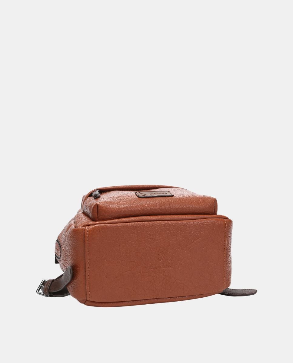 Mochila Freedom em Materiais Reciclados Castanho-4