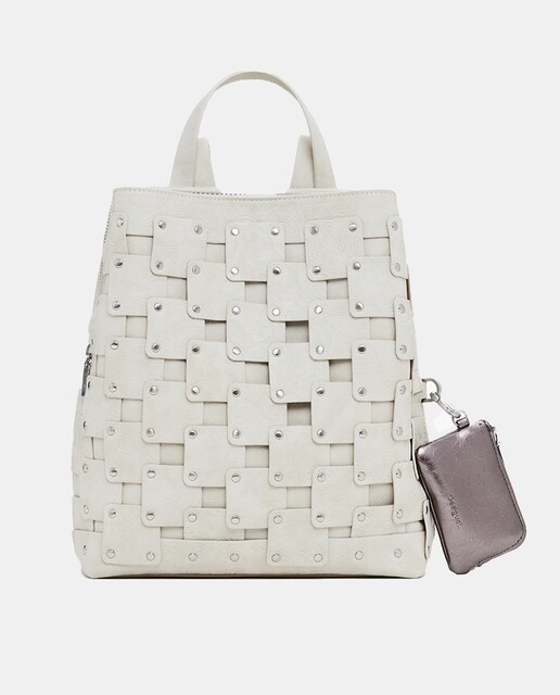 Imagen 0 de Mochila parches efecto piel mediana