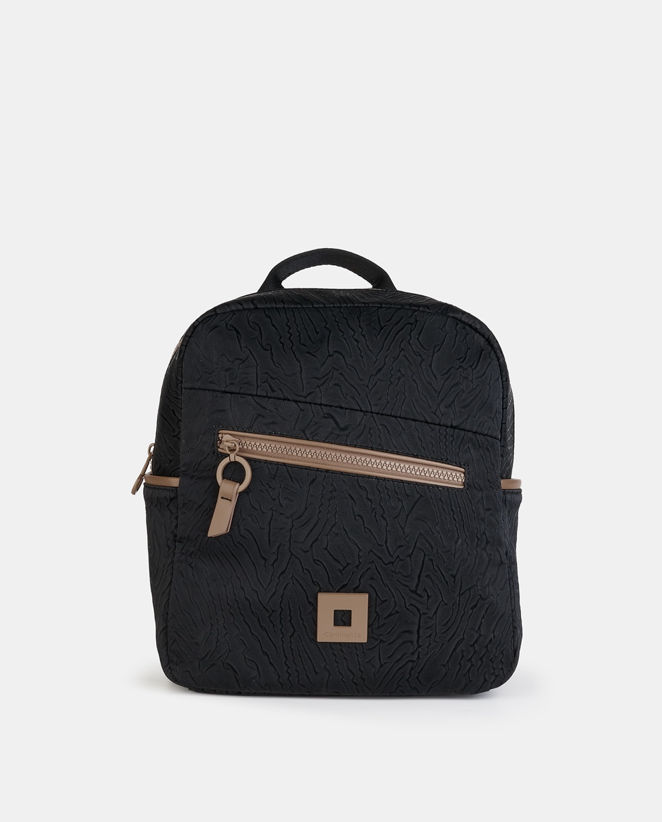 Mochila com Fecho de Correr Preto-1