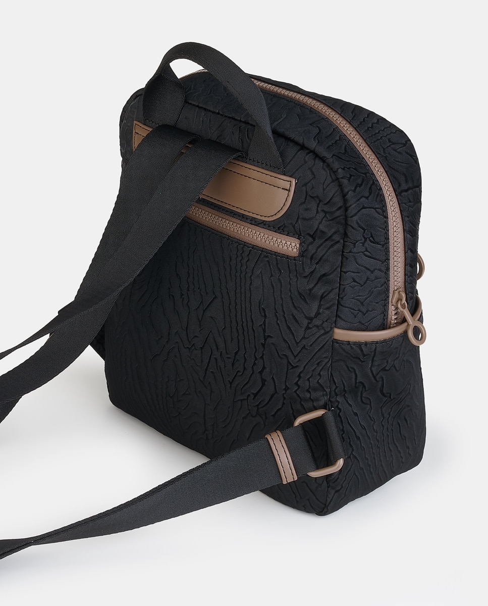 Mochila com Fecho de Correr Preto-2