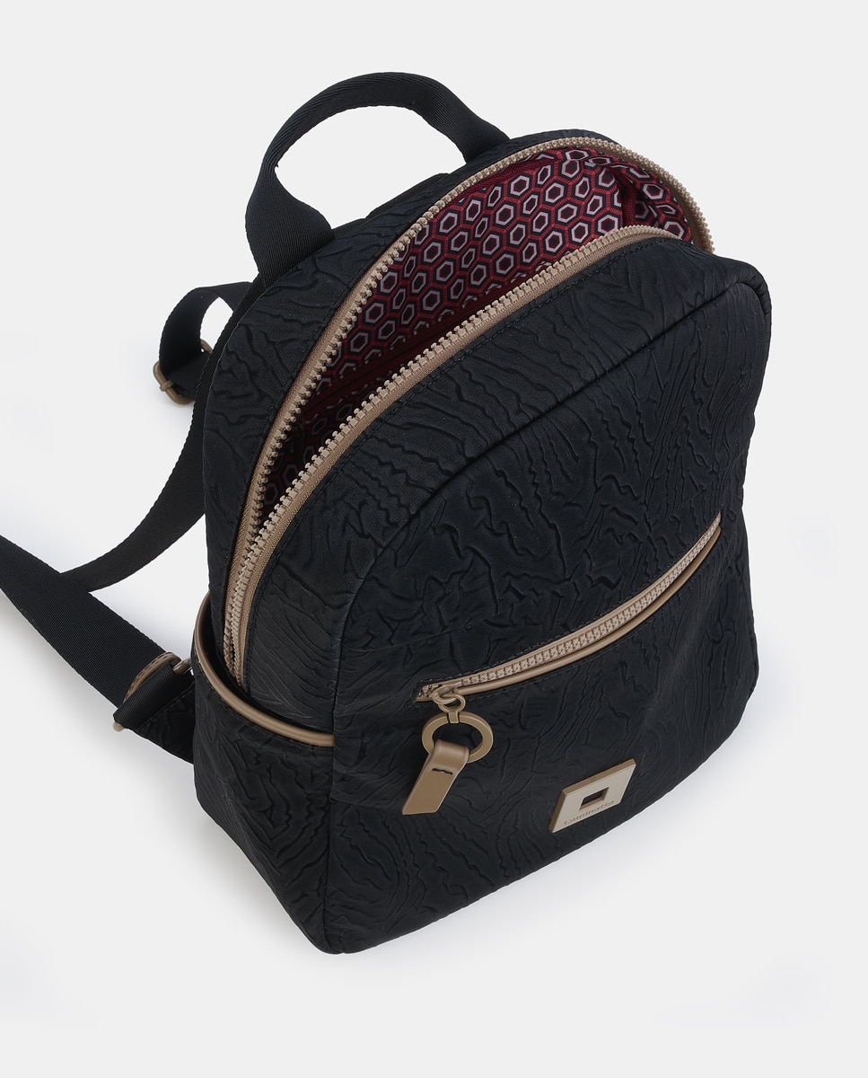 Mochila com Fecho de Correr Preto-3