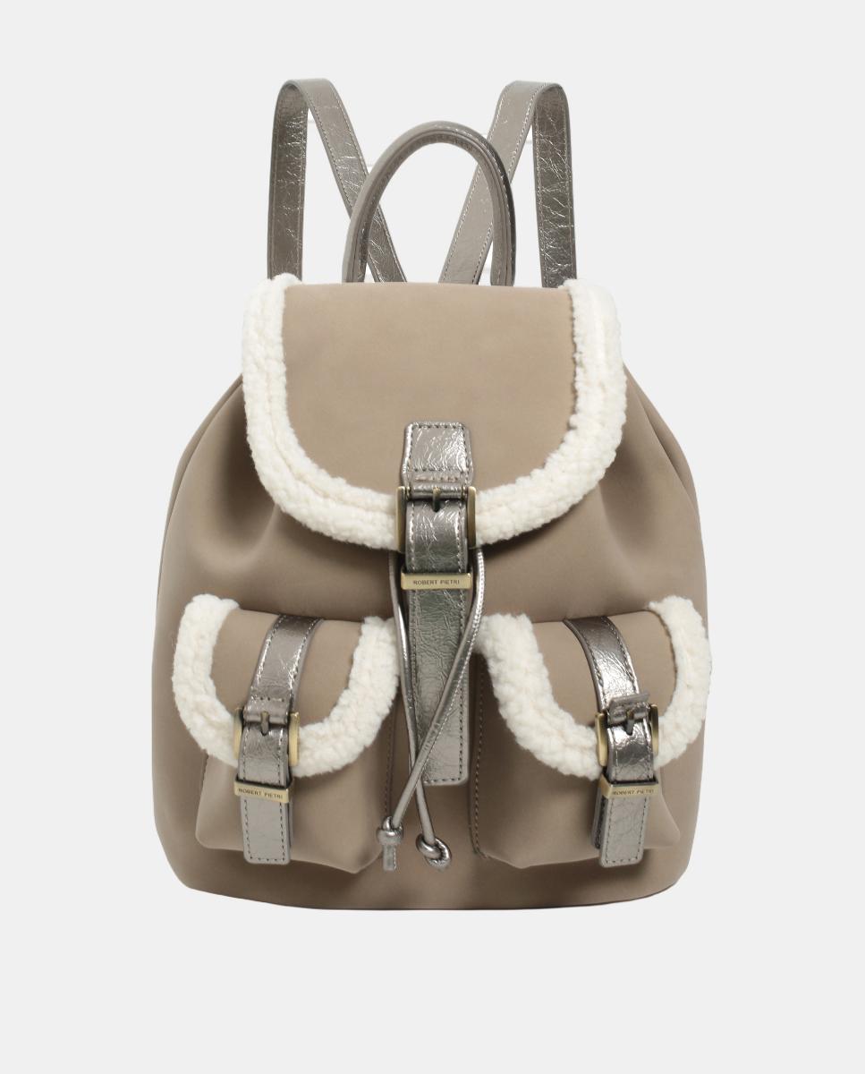 Imagem 0 de Mochila de PU com Pelo de Borrego