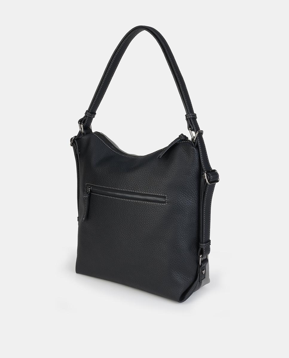 Mala-Mochila com Fecho de Correr Preto-2