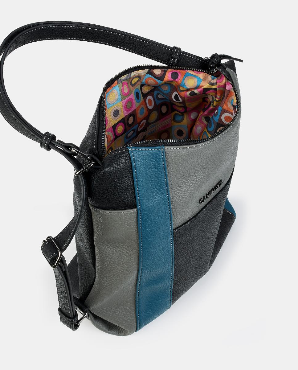 Mala-Mochila com Fecho de Correr Preto-3
