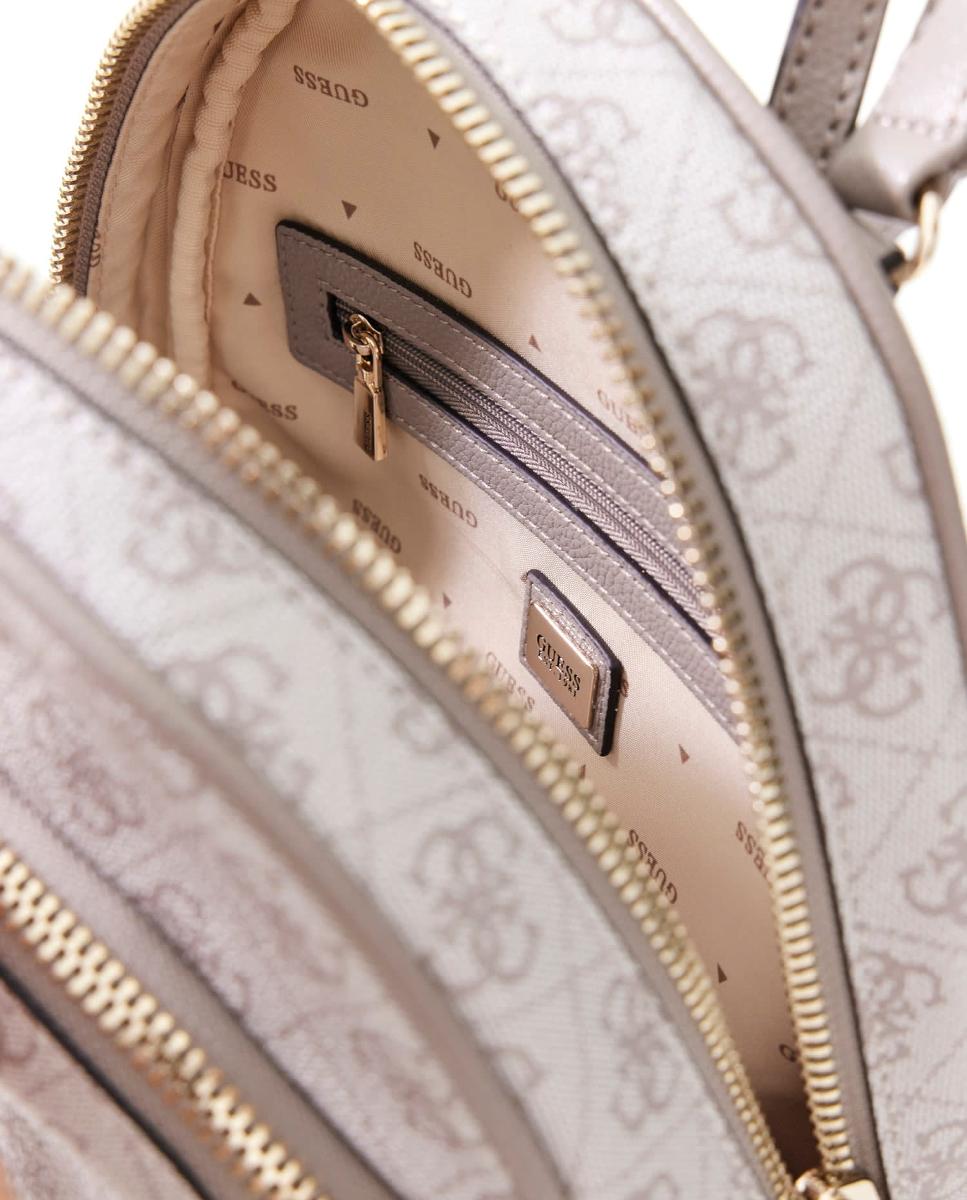 Mochila com Fecho de Correr Branco-3