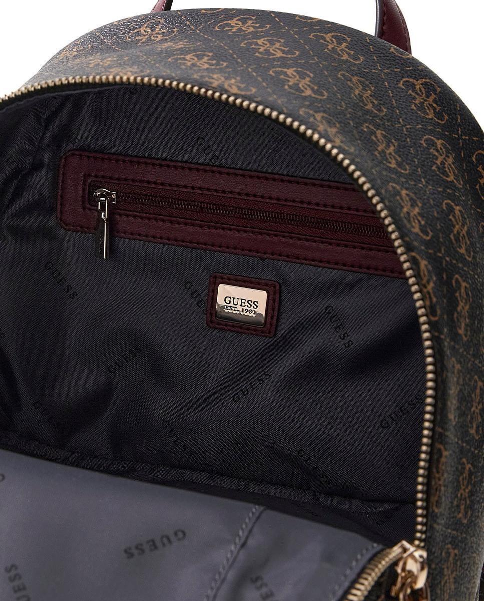 Mochila com Fecho de Correr Castanho-escuro-2