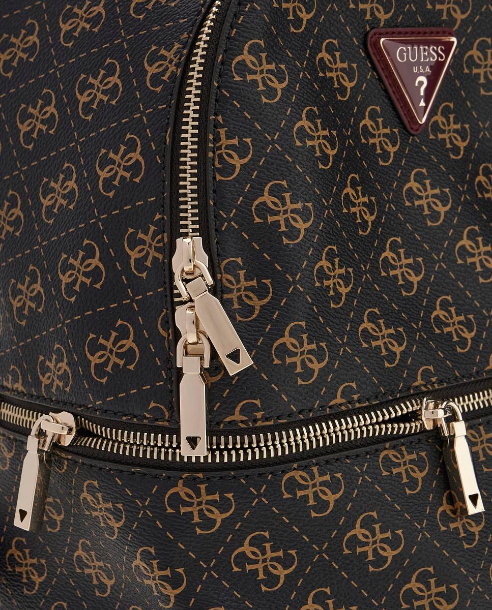 Mochila com Fecho de Correr Castanho-escuro-3