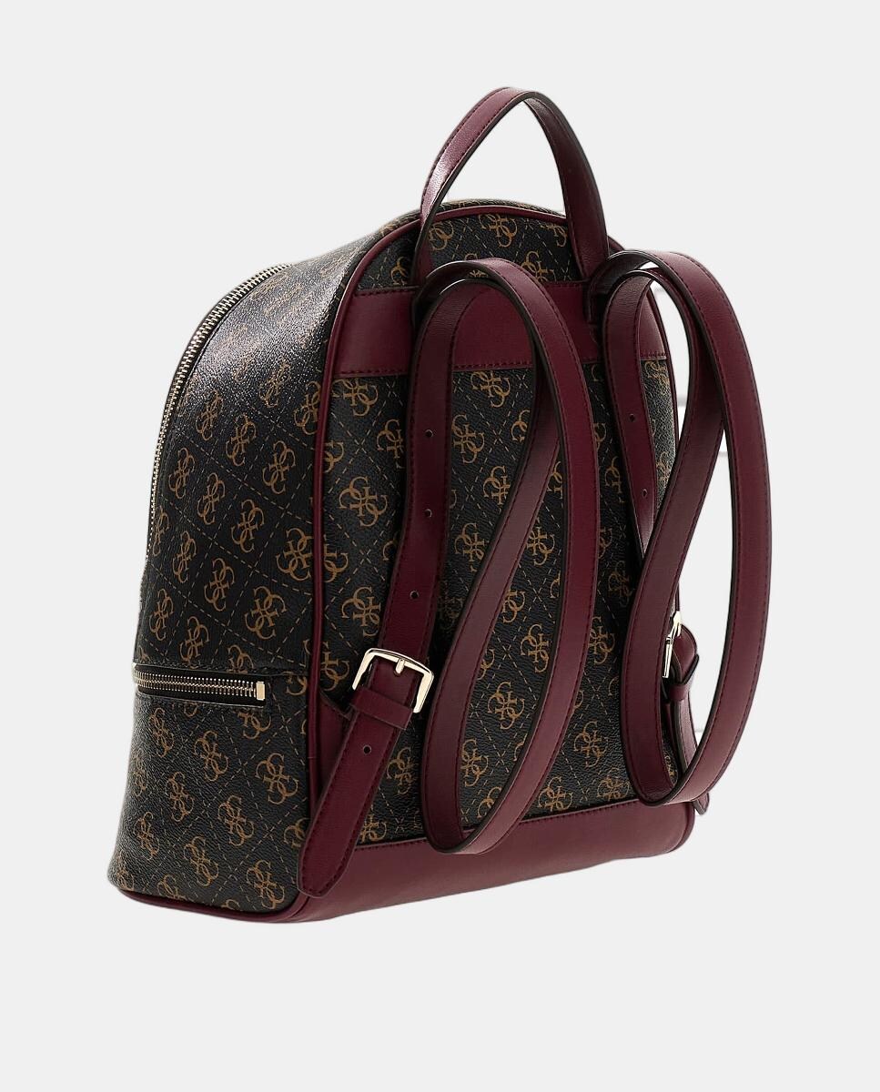 Mochila com Fecho de Correr Castanho-escuro-4