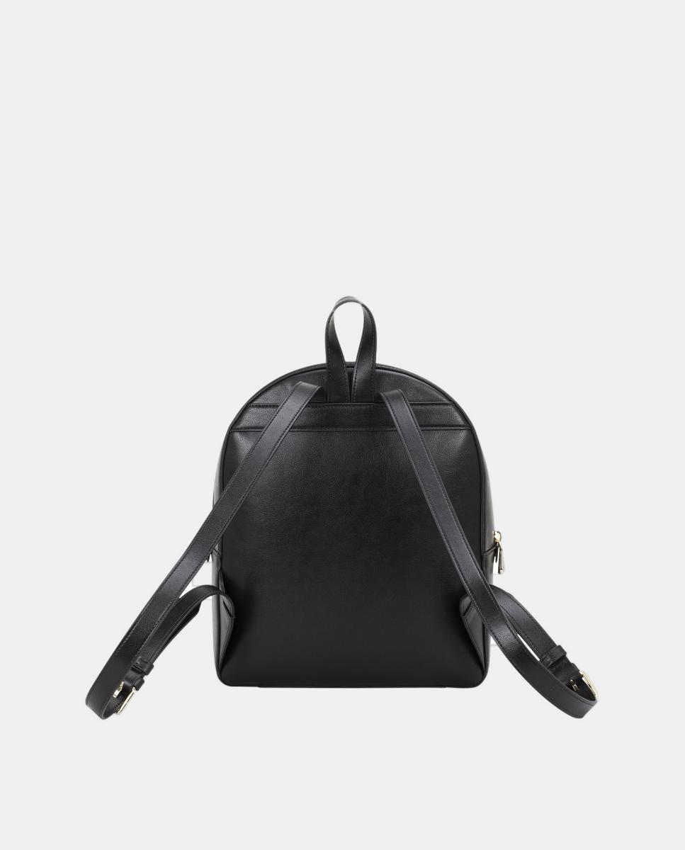 Mochila com Fecho de Correr Totalmente Forrado Preto-2