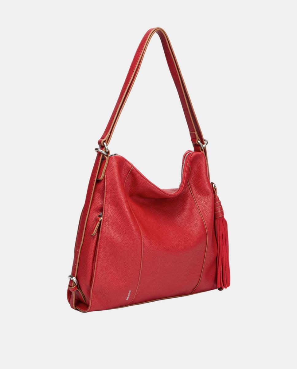 Mala Multifunções com Borla Vermelho-2