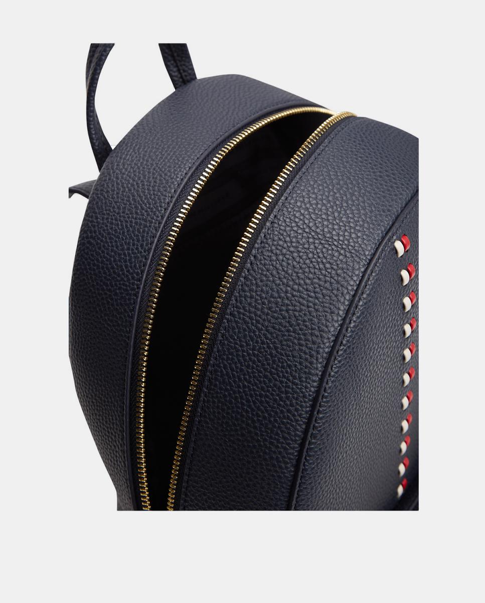 Mochila de mulher com detalhe frontal Azul-marinho-3