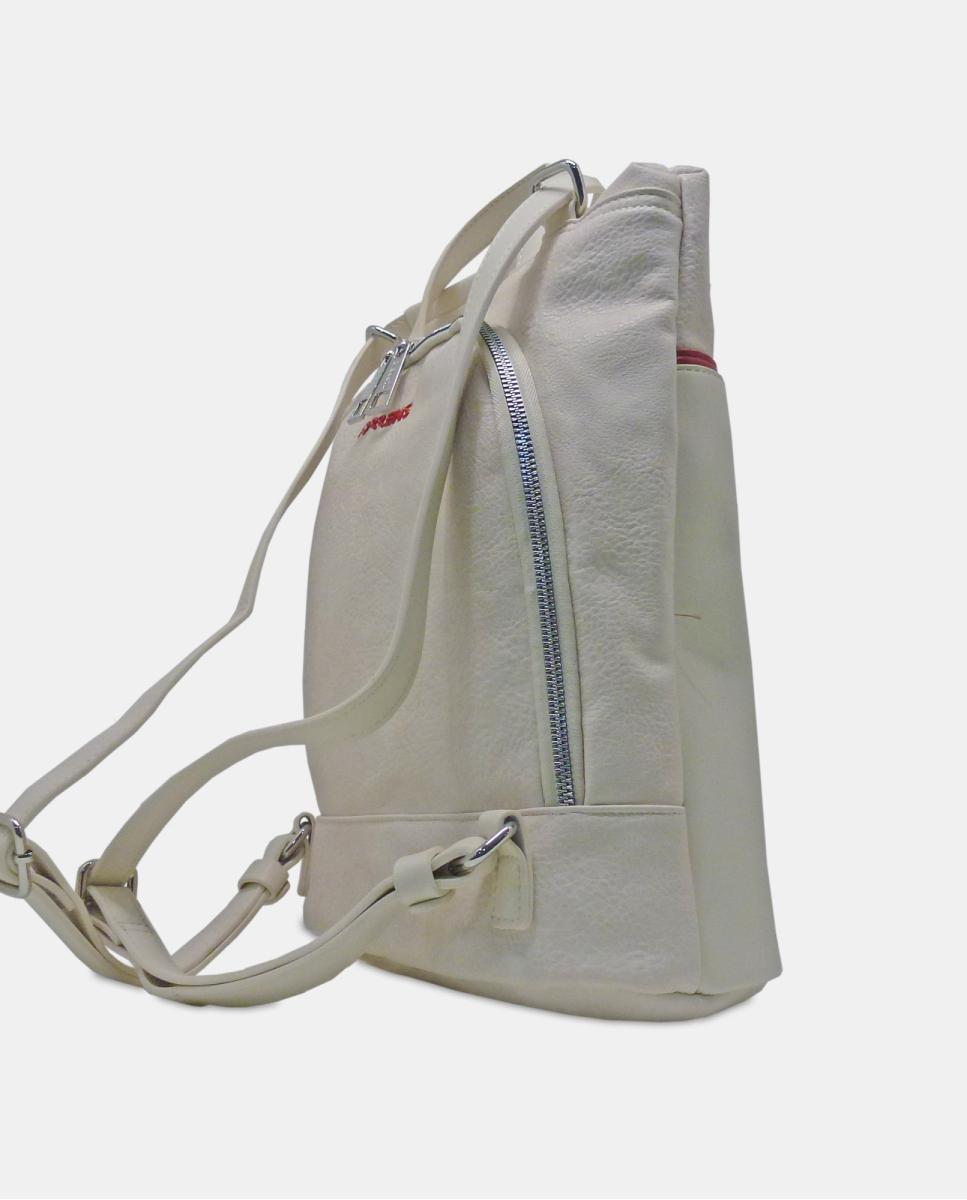 Mochila Antirroubo com Alça de Finalidade Dupla e Fecho de Correr Cru-2