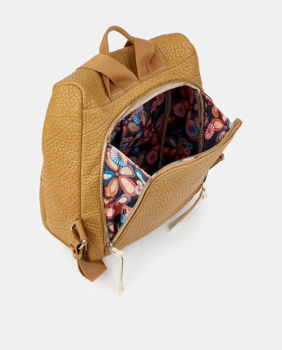 Mochila com Fecho de Correr Camel-3