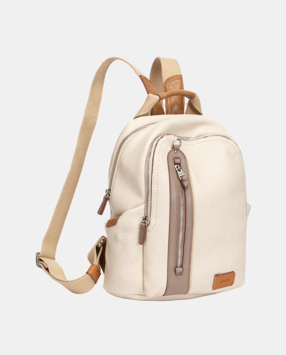Mochila con detalles a contraste - Abbacino - Beige Beige-2