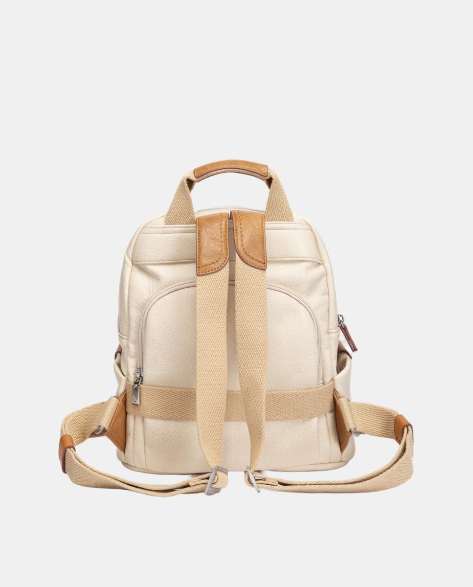 Mochila con detalles a contraste - Abbacino - Beige Beige-3