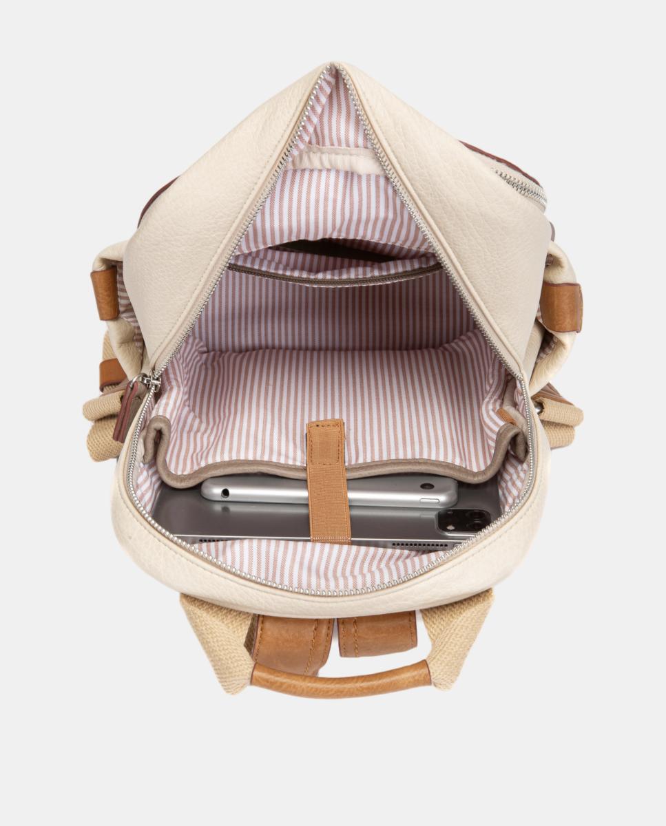 Mochila con detalles a contraste - Abbacino - Beige Beige-5
