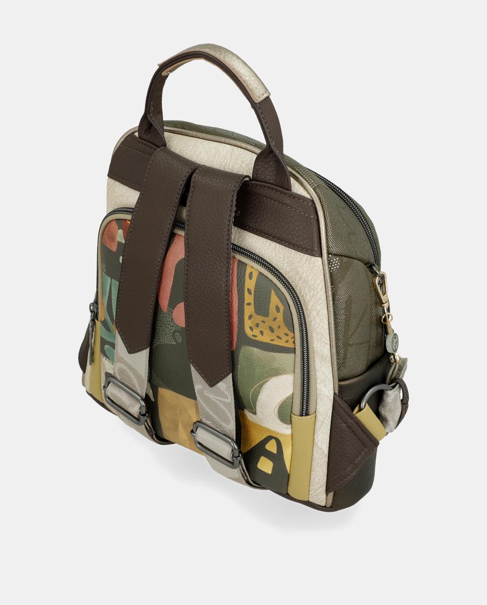 Mochila com Bolso à Frente Muse Multicolor-4