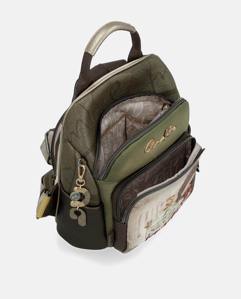 Mochila com Bolso à Frente Muse Multicolor-5