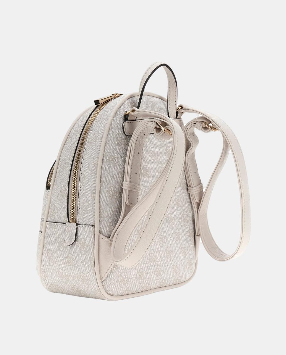 Mochila com Fecho de Correr Branco-3