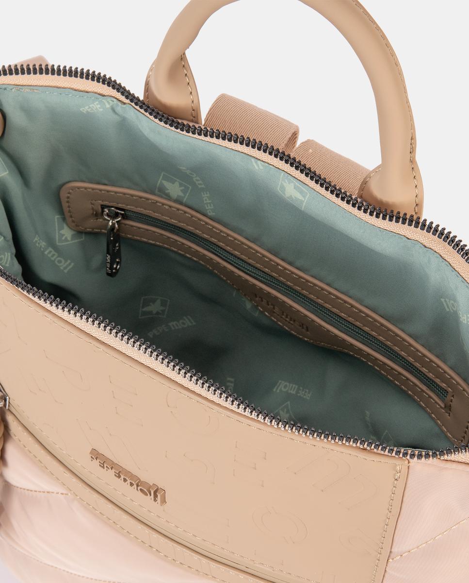Mochila de nylon - Pepe Moll - Marrón claro Marrón claro-4