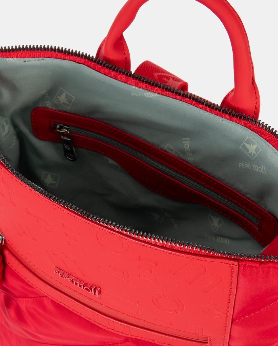 Mochila de Nylon Vermelho-4