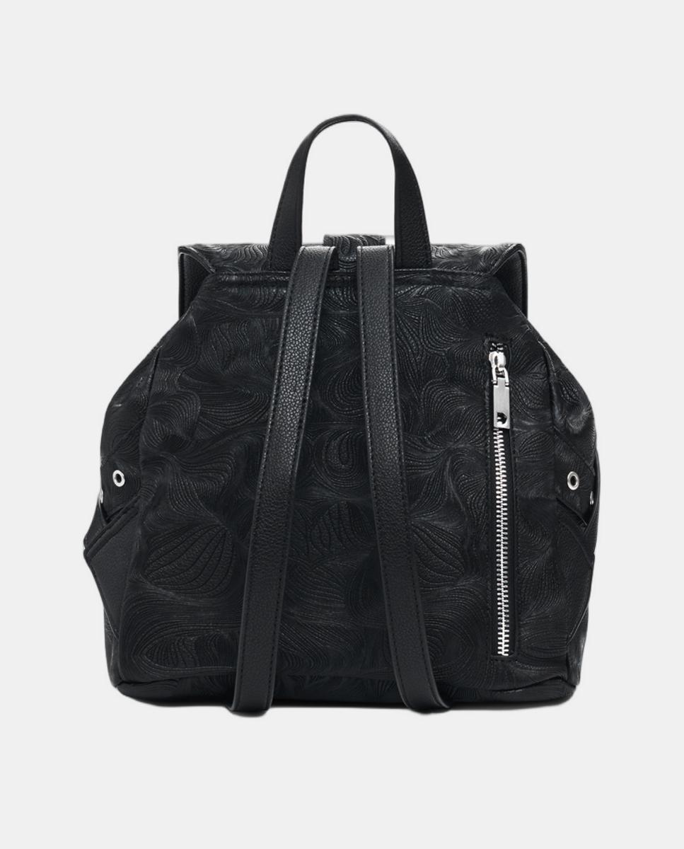 Mochila Pequena Perfurada Preto-3