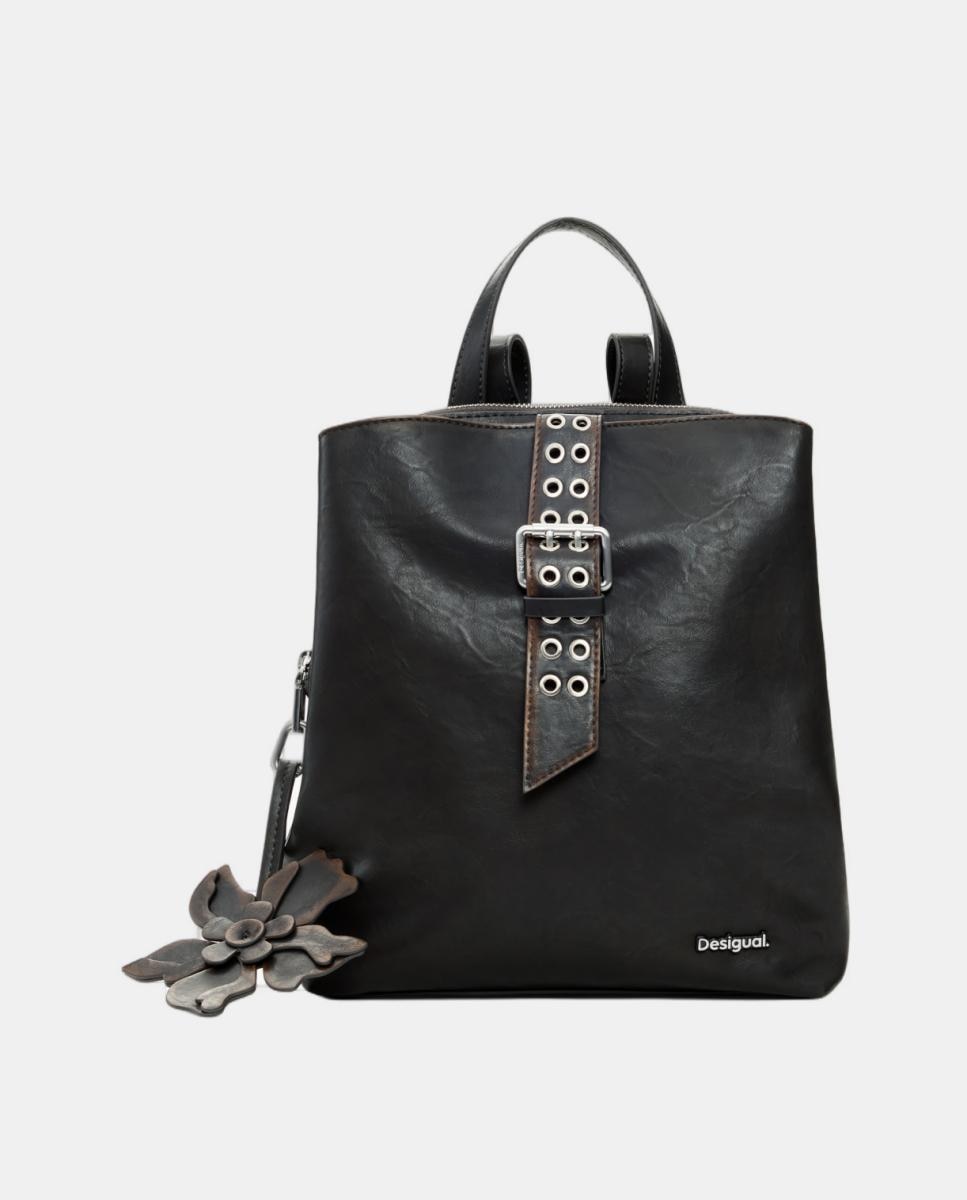 Imagem 0 de Mochila Pequena com Apliques Florais