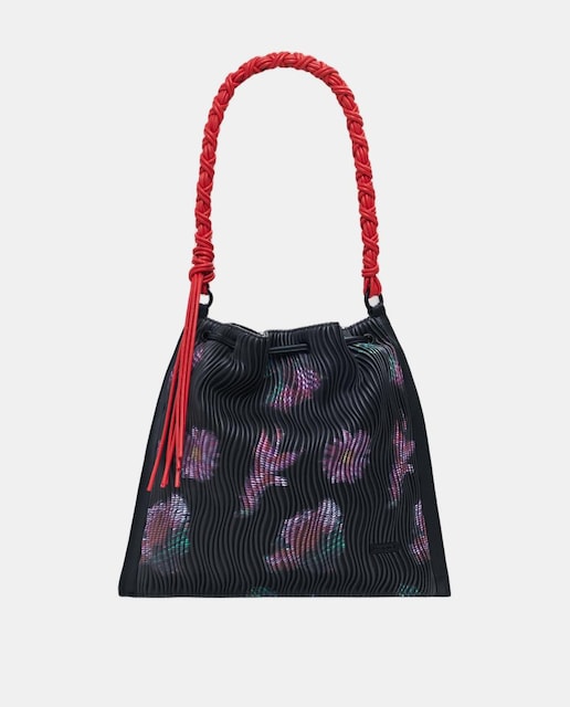 Imagem 0 de Mochila Média com Textura Floral